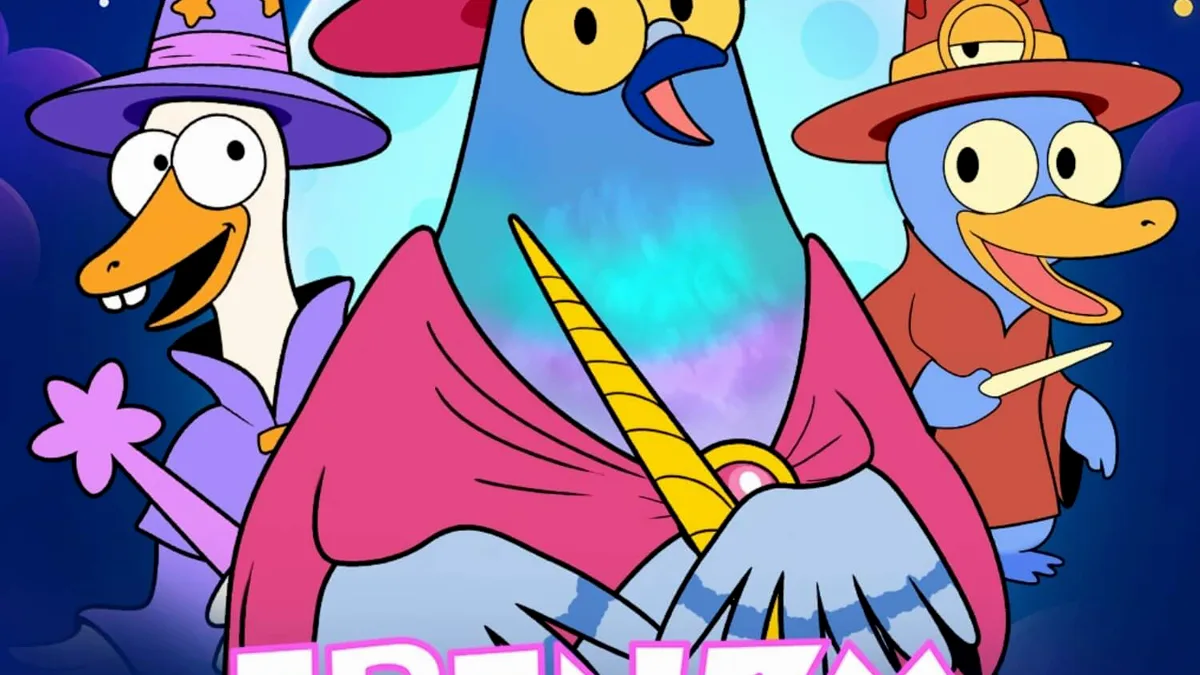 Interface vibrante e colorida do slot Frenzy Clusters com personagens de fantasia